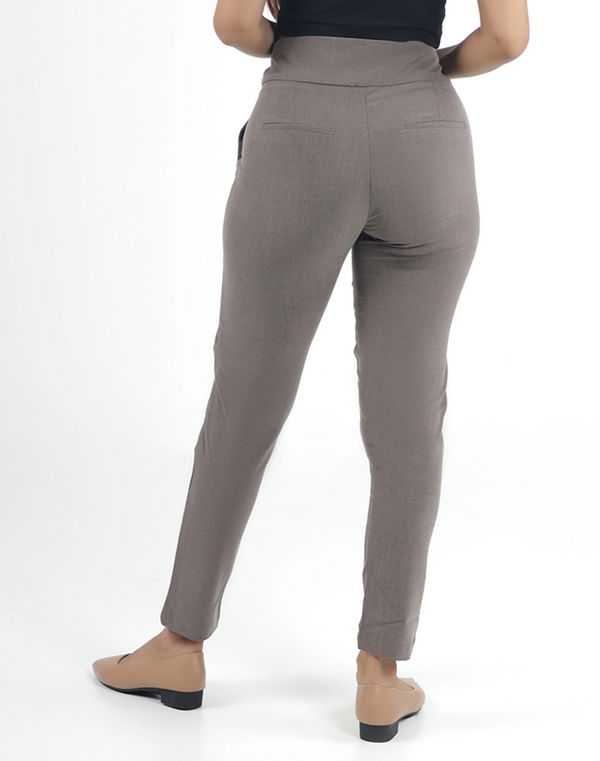 HUF & DEE Women's Slim Fit High Waist Three Botton Formal Pant